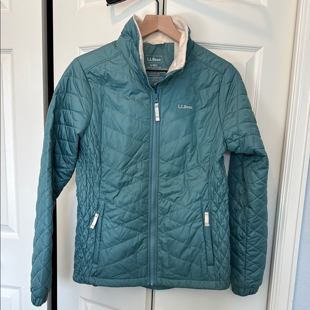 L.L. Bean Quilted Primaloft Jacket - Teal